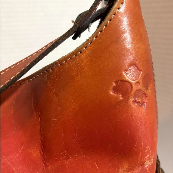 Patricia Nash Elegant Orange Leather Shoulder Bag - Picture 5 of 9